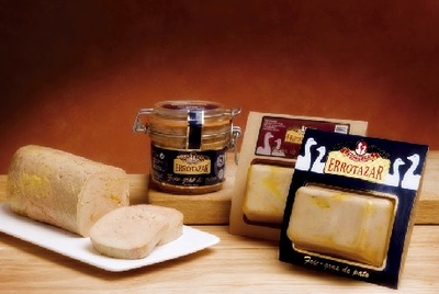 Foie gras entero y micuit (un lóbulo) de pato al vacío